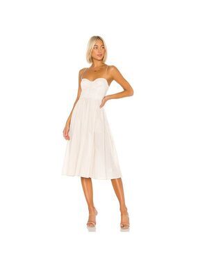 Women's L'Academie Midi Dress S Beige Cotton